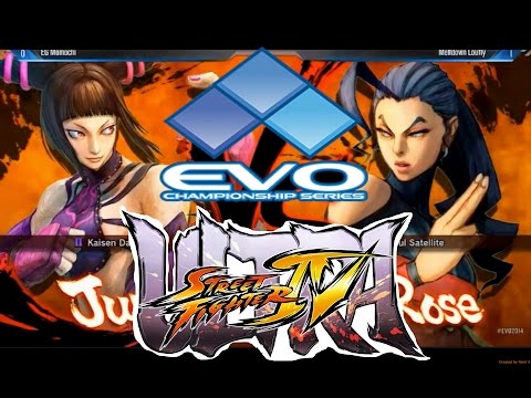 EG Momochi (Juri/Ken) VS Meltdown Louffy (Rose) EVO 2014 Ultra Street Fighter IV TOP8 Finals
