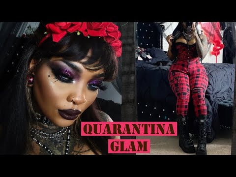 QUARANTINA GLAM: GOTH QUEEN LOOK