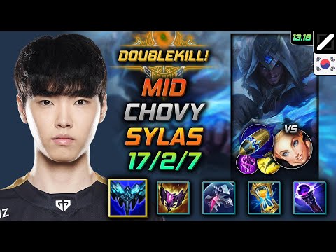 Sylas Mid Build Chovy Everfrost First Strike - LOL KR Challenger Patch 13.18