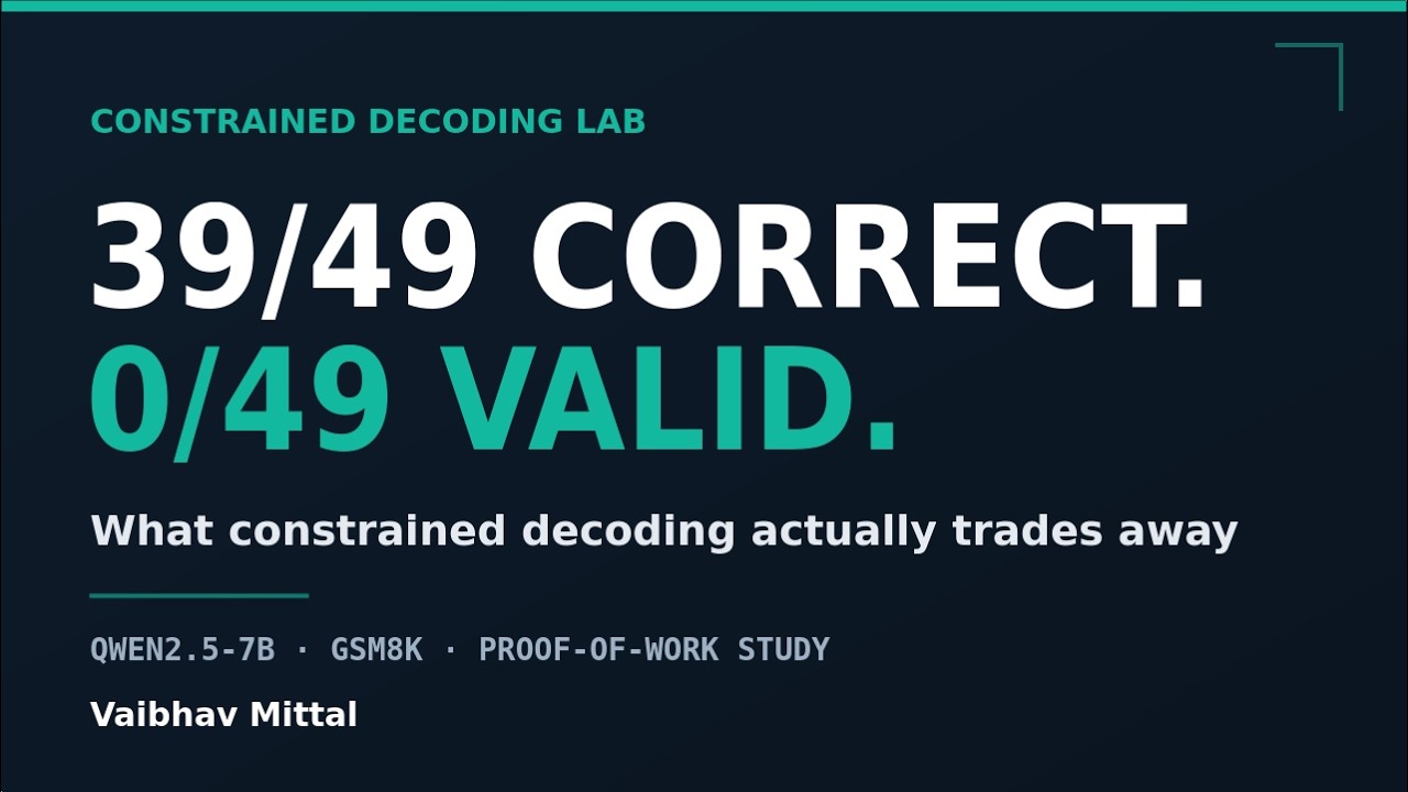 Watch the constrained decoding project progress presentation