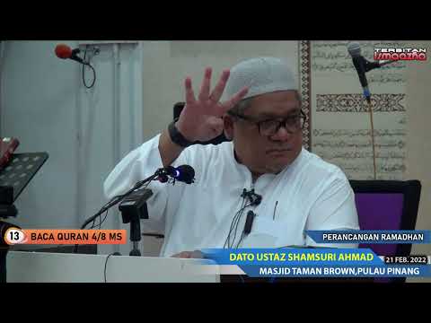 Ustaz Shamsuri Ahmad-Perancangan Ramadhan