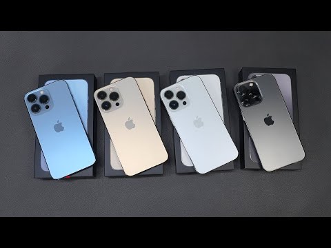 iPhone 13 Pro in allen Farben: Sierra Blue, Gold, Graphite & Silver – Unboxing!