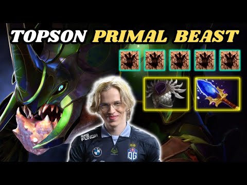 🔥 TOPSON Primal Beast Midlane Highlights 7.34c 🔥 EZ Game For Topson - Dota 2