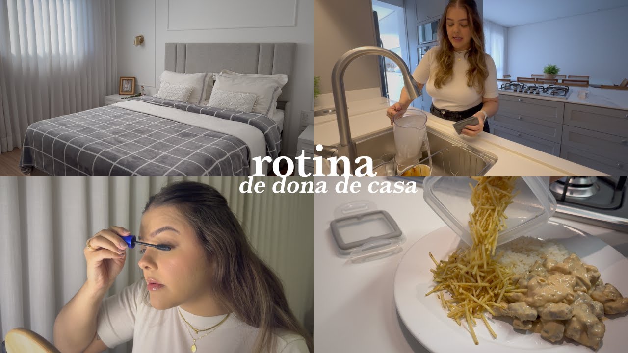 VLOG: rotina da manhã, organizando, preparando almoço, me arrumando pra sair e rotina de cuidados.