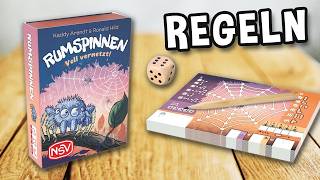 RUMSPINNEN (Voll vernetzt!) - Spielregeln TV (Spielanleitung Deutsch) - NSV Roll and Write