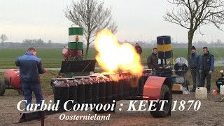 preview picture of video 'Carbidconvooi KEET 1870 in actie in Oosternieland.'