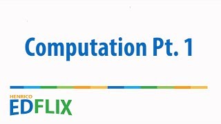 HCPS On-Line: Computation Pt. 1