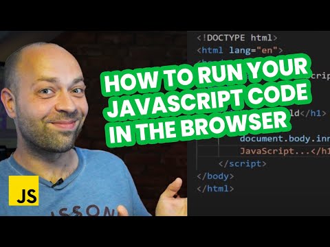 Link JavaScript to HTML: How to run your JavaScript code in the browser Video