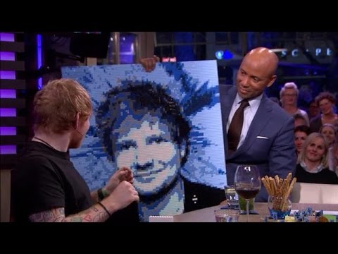 Ed Sheeran portret van lego - RTL LATE NIGHT