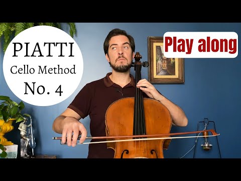 Piatti: Cello Method - Study No. 4 | (Play along with me!)