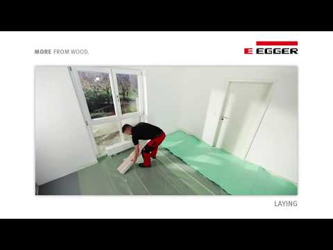 Установка ламинированных полов EGGER с UNIfit