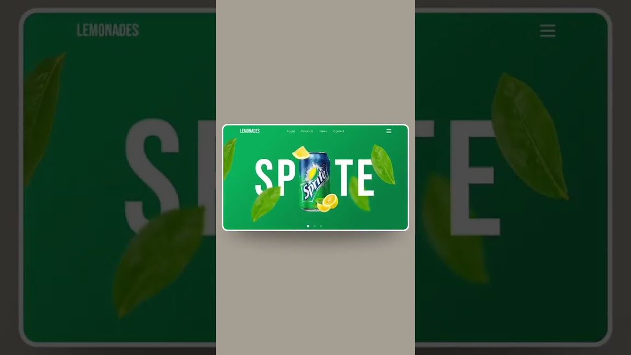 Beverage Website Interaction Design in Figma