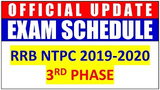 NTPC PHASE 3 EXAM DATE 2020 | RRB NTPC PHASE 3 EXAM DATE 2021 | NTPC EXAM DATE | RRB NTPC EXAM DATE