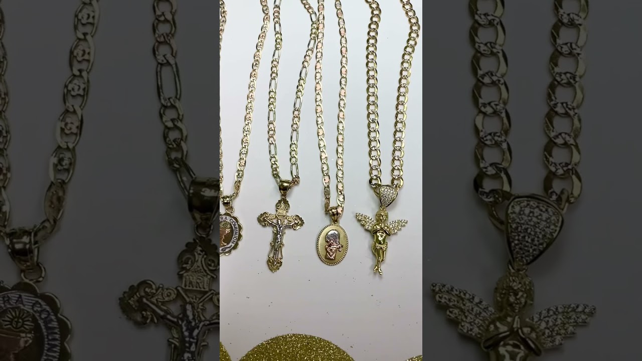 Primera comunión cadenas de oro de 14ktes hacemos envíos en USA 🇺🇸 dejanos tu Y like comparte