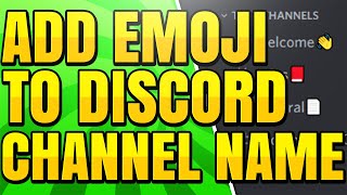 How to Add Emojis to Channel Name in Discord Server