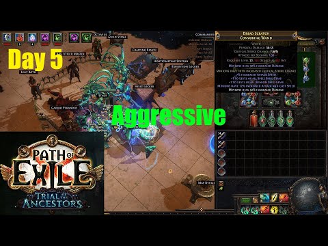 [Path of Exile 3.22] Aggressive Wand Crafting & Day 5 Build Diary & Filter Update in Ancestor - 1178