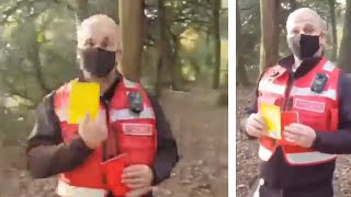 video: Covid marshals giving ‘yellow cards’ to rule flouters, video reveals 