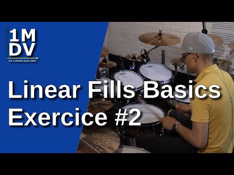 1MDV - The 1-Minute Drum Video #185 : Linear Fills Basics Exercice #2