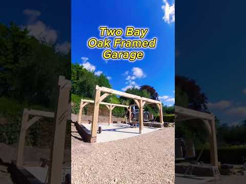 Oak Garage #woodwork #woodworking #oak #wood #joinery #diy #construction #carpentry #shorts