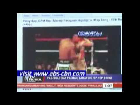 TV Patrol News Clip: Manny Pacquiao Hiphop Songsby Gazmastah & Trackrunners..