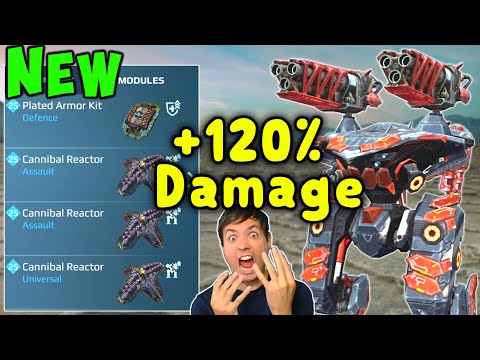 New +120% Damage CANNIBAL REACTOR Titan Module - War Robots Ao Ming WR