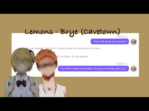 “Lemons” - Brye(Cavetown) || Yachi and Tsukishima Angst(+ A little Yamaguchi)