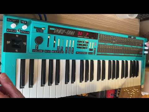 Korg Poly-800 Filter and Chorus Mods Demo