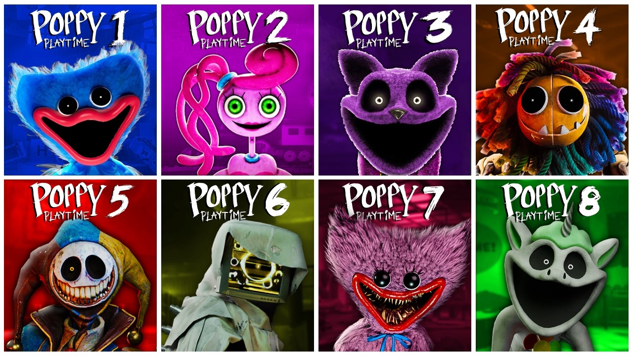 Poppy Playtime: Chapter 1, 2, 3, 4, 5, 6, 7, 8 Full Gameplay Walkthrough & Ending | Poppy: 6 Fangame