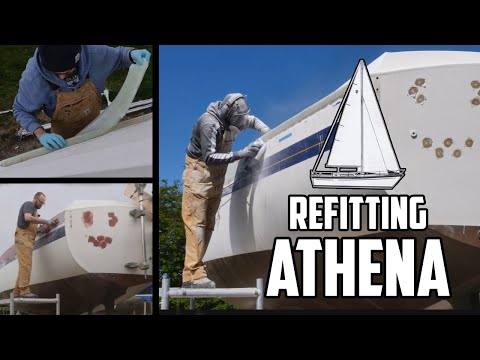 Sail Life - Deck-hull joint sealed, fairing started - DIY sailboat project