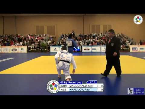 Judo 2013 World Championships Miami Cadets: MacDonald (GBR) - Khalilov (AZE) [-60kg]