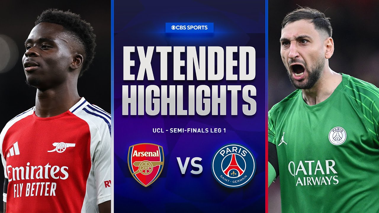 Arsenal vs. PSG: Extended Highlights | UCL Semi-final Leg 1 | CBS Sports Golazo