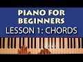 Piano Lessons for Beginners: Part 1 - Getting Started! Learn some simple chords