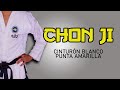 FORMA (TUL) CHON JI - Cinto blanco punta Amarilla. TaeKwon-Do ITF (ESC. ATRA SUR)