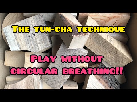 didgeridoo tutorial: TUN-CHA technique,  playing without  circular breathing