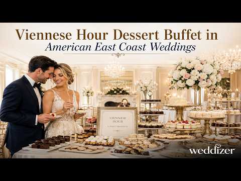 Viennese Hour Wedding Trend EXPLAINED ???? | Luxury Dessert Buffets Taking Over East Coast Weddings!