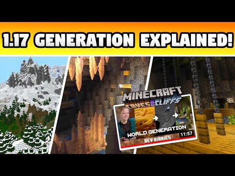 1.17 CAVE & MOUNTAIN GENERATION EXPLAINED! Minecraft Caves & Cliffs Update (Mojang Breakdown)