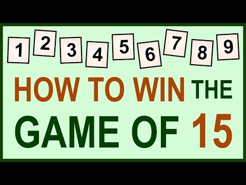 How to win The Game of 15