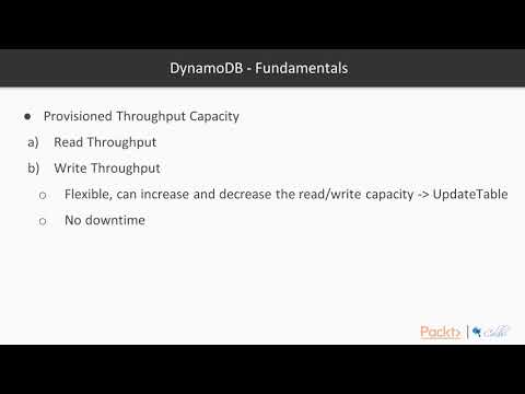 Building A Scalable Serverless App on AWS Intro to DynamoDB–A Reminder| packtpub com