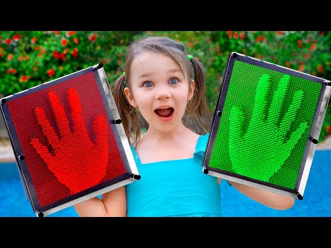 Five Kids Play with 3D Pin Art Toy | Fun Art Toys for Kids to Create Share and Play