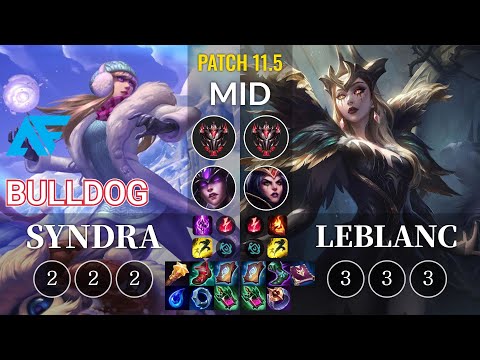 AF.A BuLLDoG Syndra vs LeBlanc Mid - KR Patch 11.5