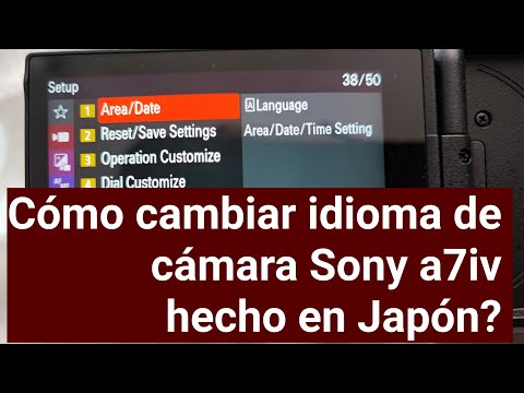 How to change language of sony a7iv camera that bought in japan?