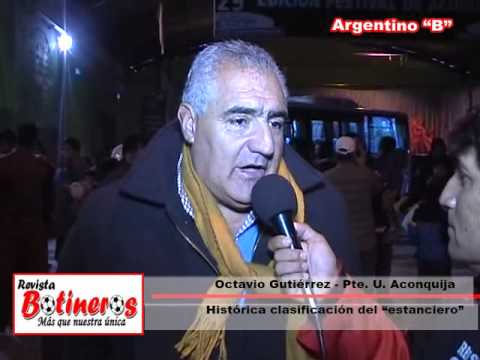 Octavio Gutiérrez, Presidente Unión Aconquija