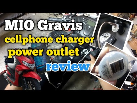 Yamaha Mio Gravis Cellphone Charger And power outlet review | car charger for motorcycle