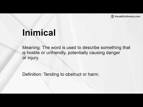 Inimical Meaning