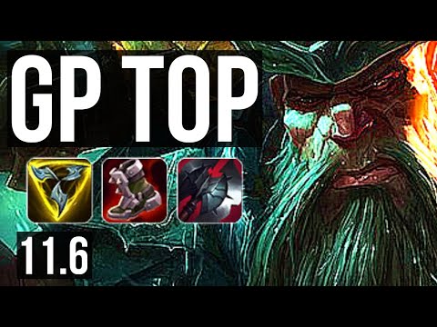 GANGPLANK vs DARIUS (TOP) | 1400+ games, 1.7M mastery, 8/2/8, Godlike | BR Master | v11.6