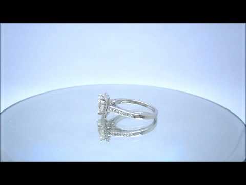 PRINCESS CUT DIAMOND ENGAGEMENT RING DECO 18K 1.95CTW - KNR INC - 195