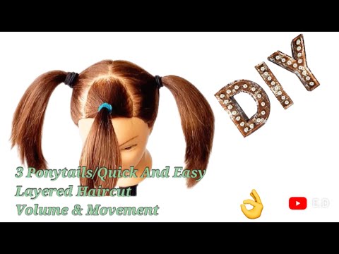 DIY Quick & Easy Layered Haircut At Home ✂️👌