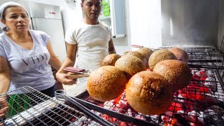 GIANT MEAT BALLS in Lebanon - Special KIBBEH Lebanese Food! - YouTube