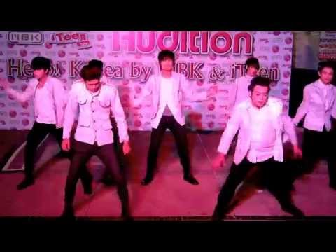 "E-GIEN" cover "Man Man Ha Ni+Neverland" (U-KISS) @ audition "Hello! Korea by MBK & iTeen" #23