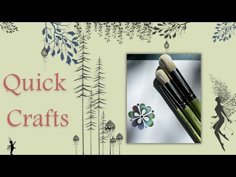 Quick Crafts - Using our 2 NEW STENCIL BRUSHES!! 😮